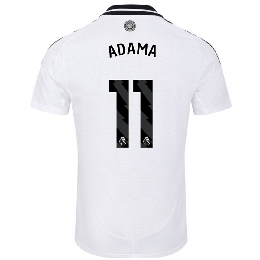 Niño Fútbol Camiseta Adama Traoré #11 Blanco 1ª Equipación 2024/25 Argentina