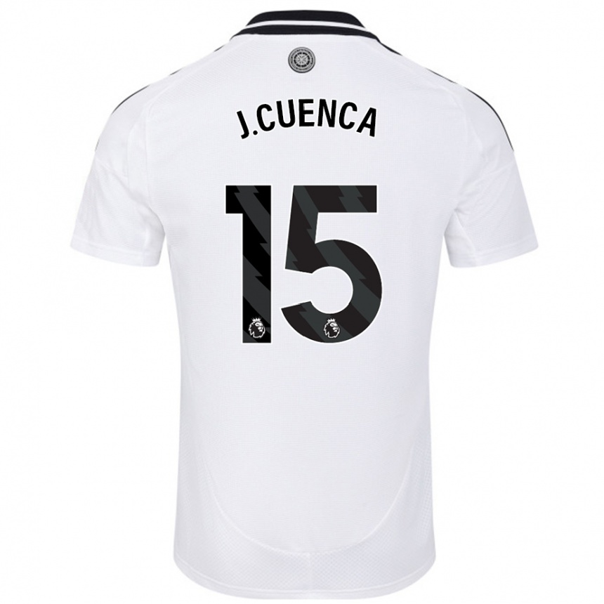 Niño Fútbol Camiseta Jorge Cuenca #15 Blanco 1ª Equipación 2024/25 Argentina