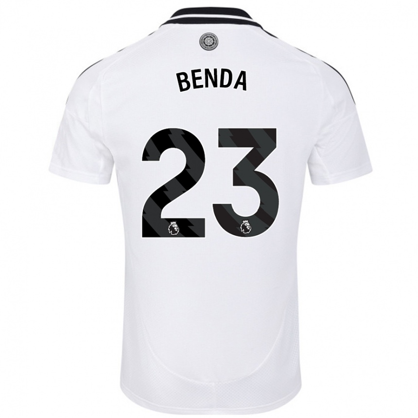 Niño Fútbol Camiseta Steven Benda #23 Blanco 1ª Equipación 2024/25 Argentina