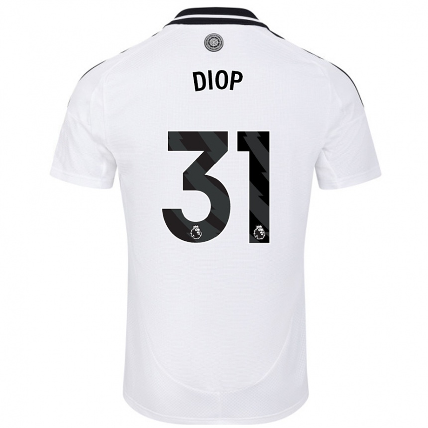 Niño Fútbol Camiseta Issa Diop #31 Blanco 1ª Equipación 2024/25 Argentina