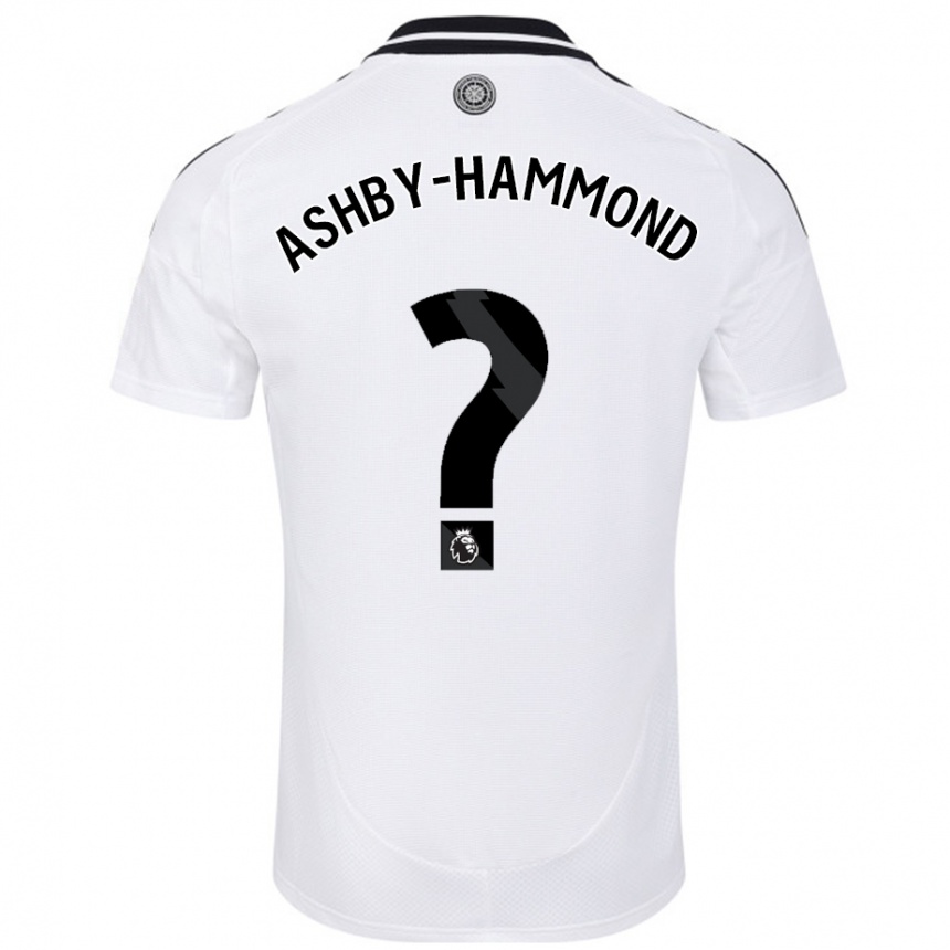 Niño Fútbol Camiseta Luca Ashby-Hammond #0 Blanco 1ª Equipación 2024/25 Argentina