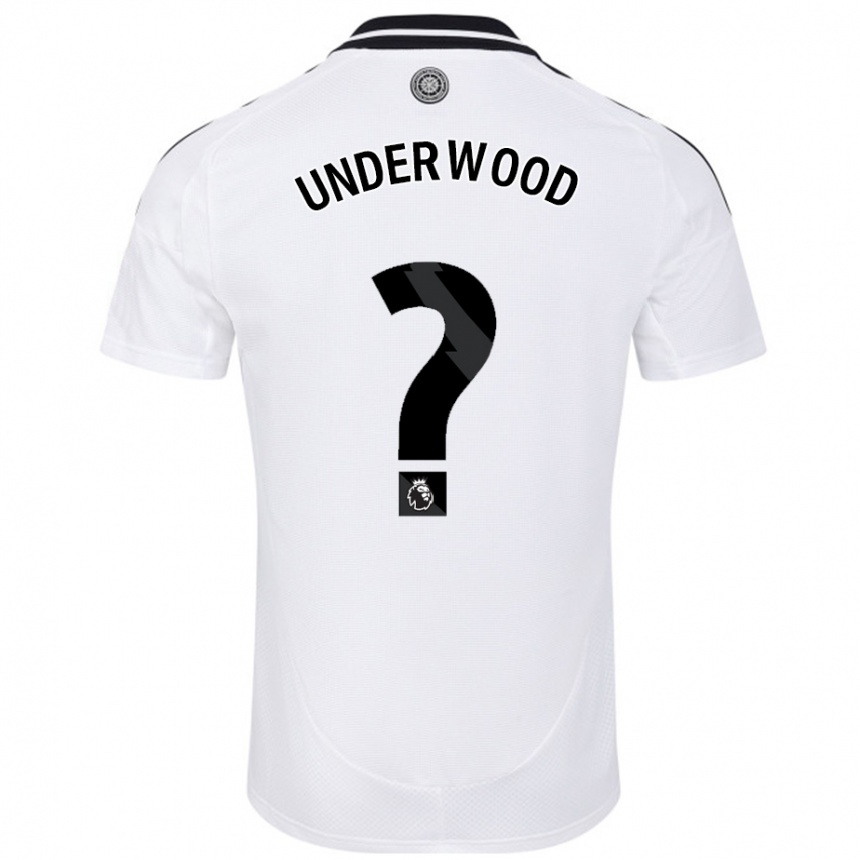 Niño Fútbol Camiseta Marco Underwood #0 Blanco 1ª Equipación 2024/25 Argentina