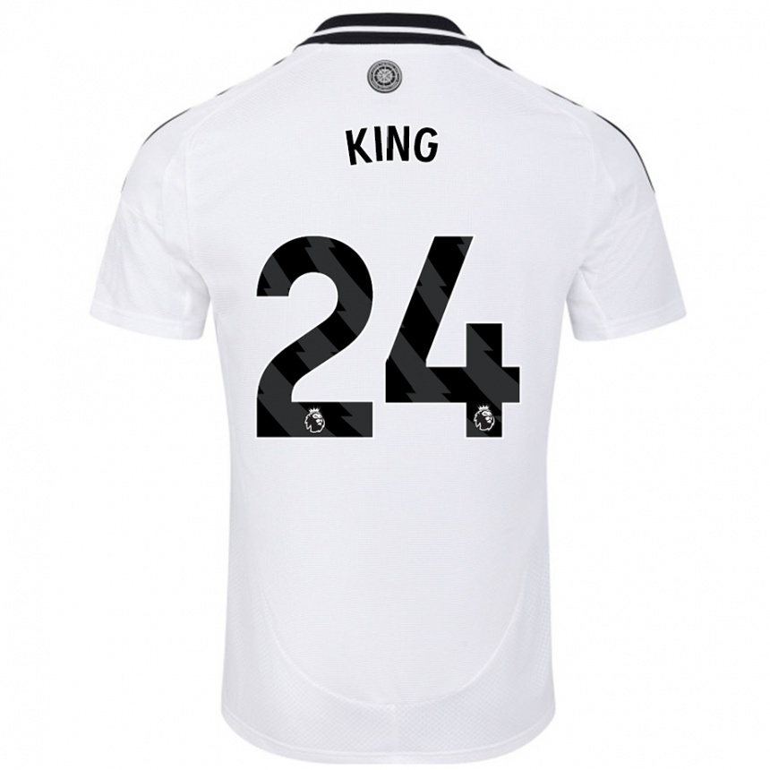 Niño Fútbol Camiseta Joshua King #24 Blanco 1ª Equipación 2024/25 Argentina