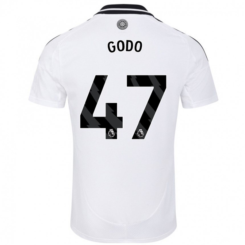 Niño Fútbol Camiseta Martial Godo #47 Blanco 1ª Equipación 2024/25 Argentina