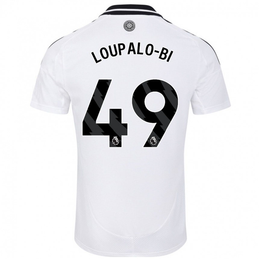 Niño Fútbol Camiseta Aaron Loupalo-Bi #49 Blanco 1ª Equipación 2024/25 Argentina