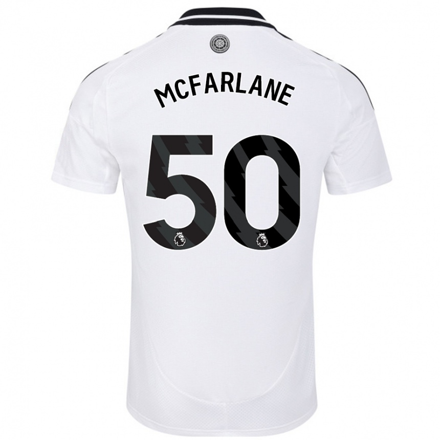 Niño Fútbol Camiseta Callum Mcfarlane #50 Blanco 1ª Equipación 2024/25 Argentina