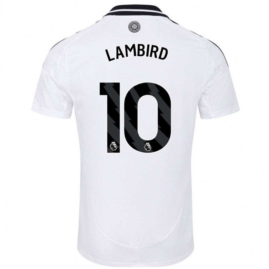 Niño Fútbol Camiseta Lilly Lambird #10 Blanco 1ª Equipación 2024/25 Argentina