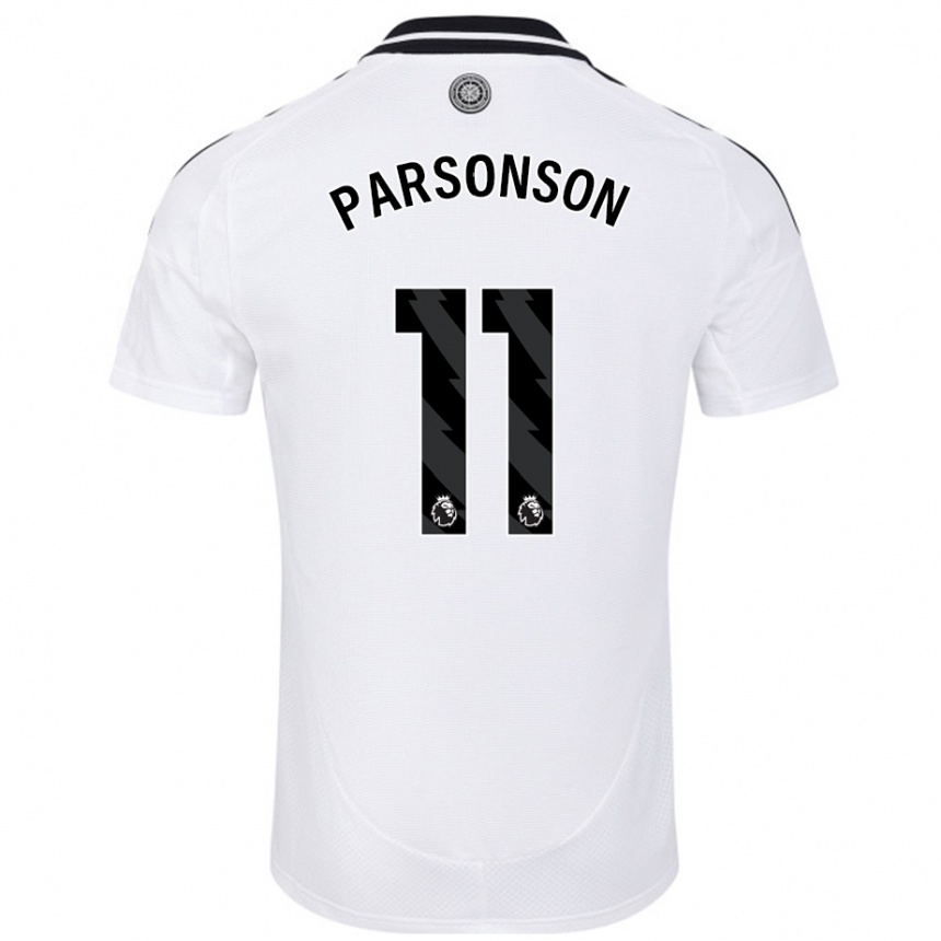 Niño Fútbol Camiseta Madi Parsonson #11 Blanco 1ª Equipación 2024/25 Argentina