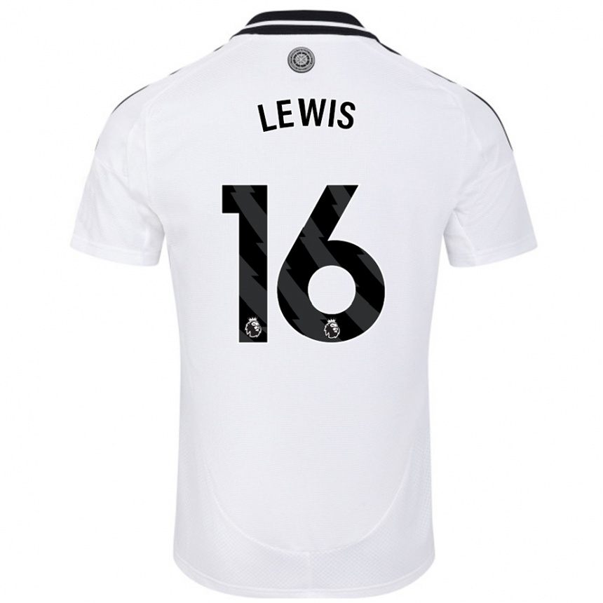 Niño Fútbol Camiseta Milla Lewis #16 Blanco 1ª Equipación 2024/25 Argentina