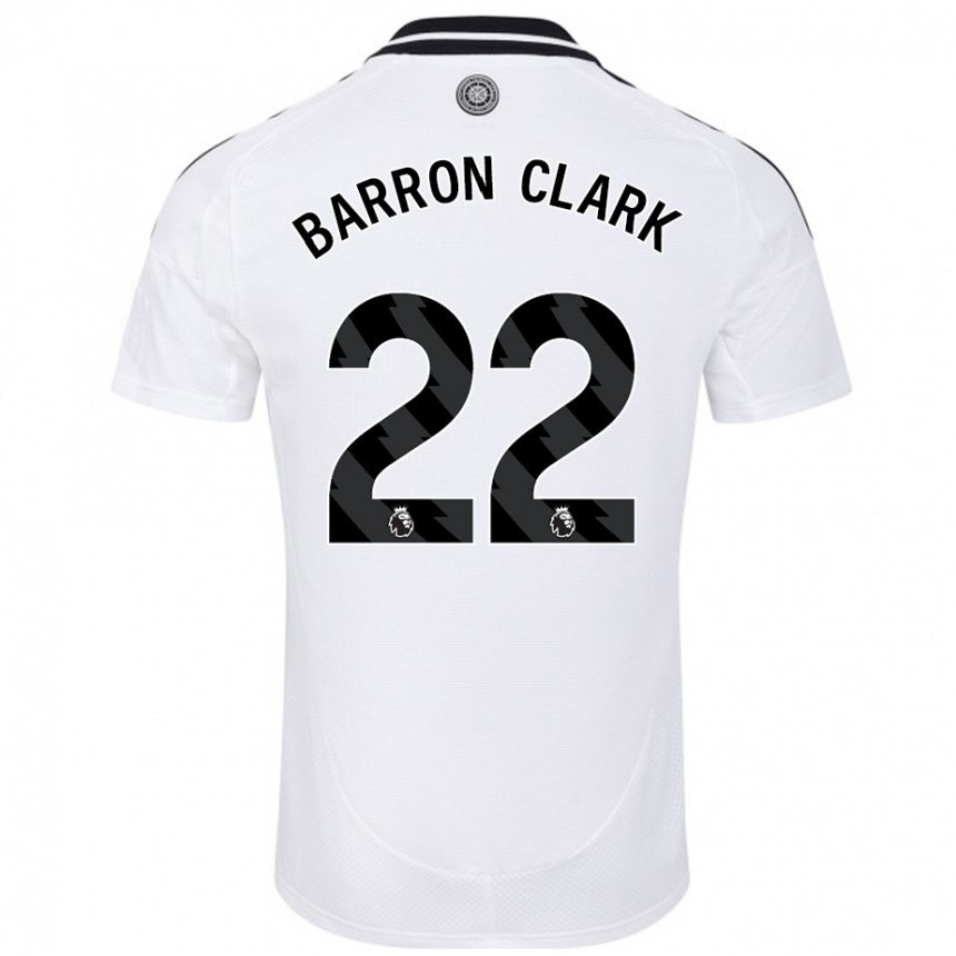 Niño Fútbol Camiseta Betty Barron-Clark #22 Blanco 1ª Equipación 2024/25 Argentina