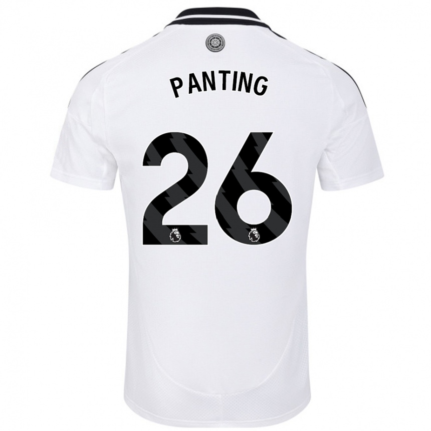 Niño Fútbol Camiseta Rachel Panting #26 Blanco 1ª Equipación 2024/25 Argentina