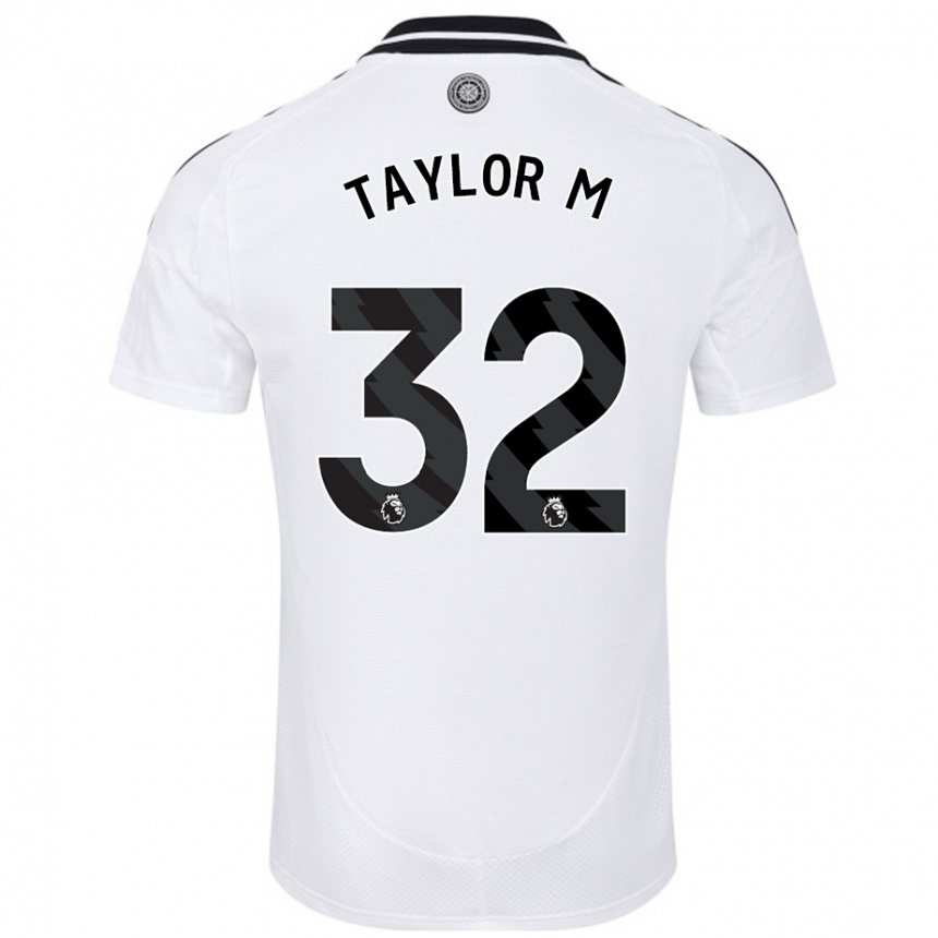 Niño Fútbol Camiseta Belle Taylor-M #32 Blanco 1ª Equipación 2024/25 Argentina