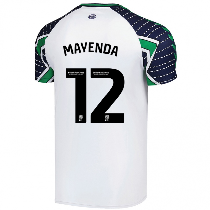 Niño Fútbol Camiseta Eliezer Mayenda #12 Blanco 2ª Equipación 2024/25 Argentina