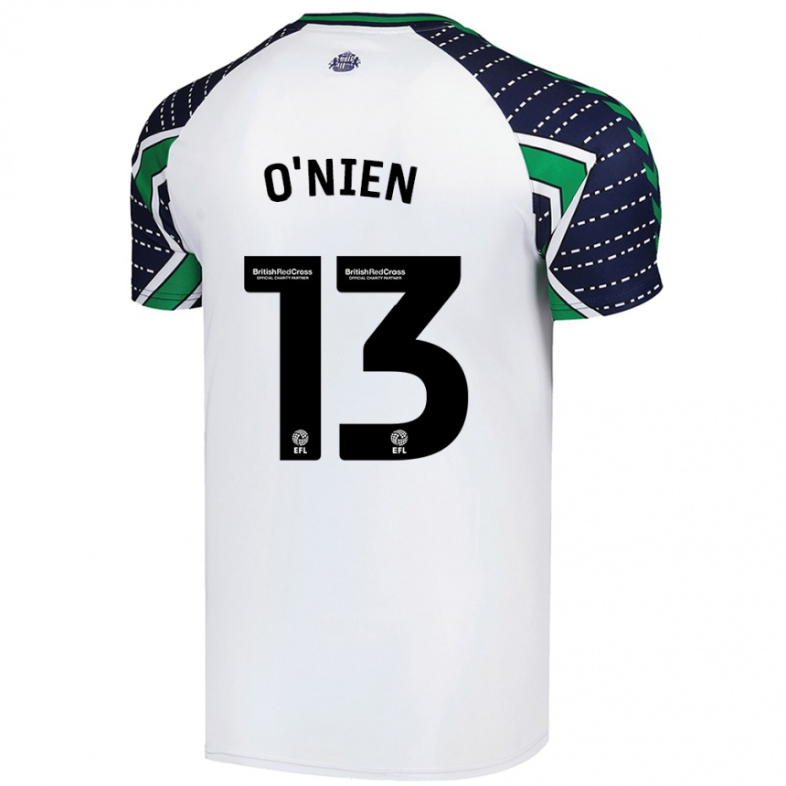 Niño Fútbol Camiseta Luke O'nien #13 Blanco 2ª Equipación 2024/25 Argentina