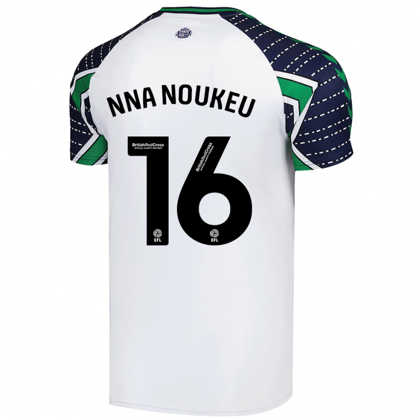 Niño Fútbol Camiseta Blondy Nna Noukeu #16 Blanco 2ª Equipación 2024/25 Argentina