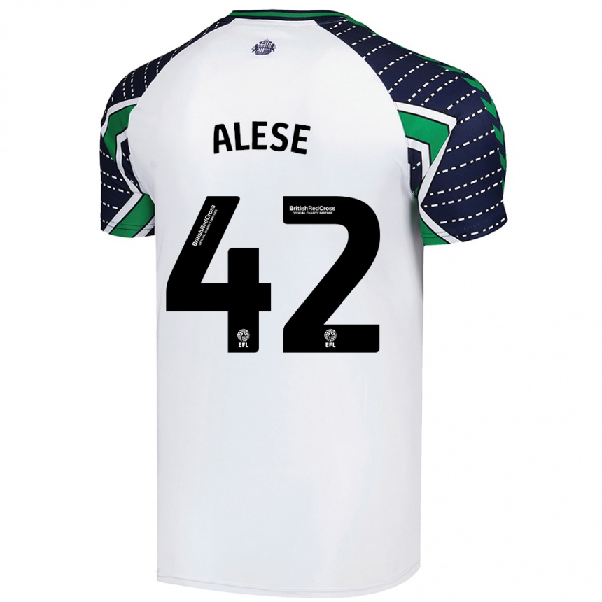 Niño Fútbol Camiseta Aji Alese #42 Blanco 2ª Equipación 2024/25 Argentina