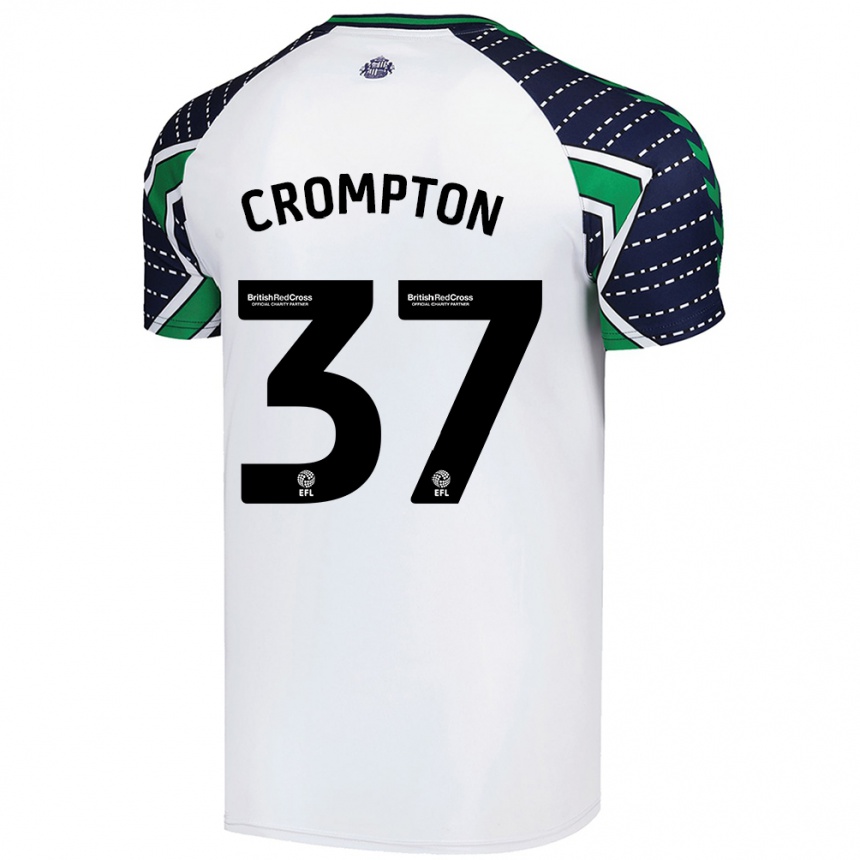 Niño Fútbol Camiseta Ben Crompton #37 Blanco 2ª Equipación 2024/25 Argentina