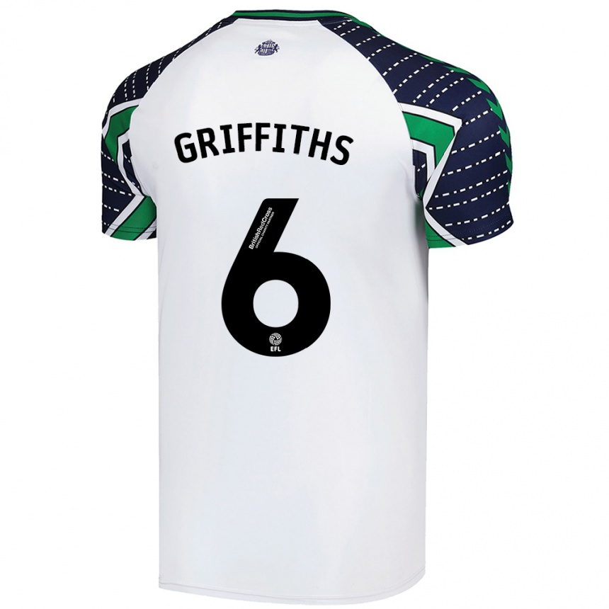 Niño Fútbol Camiseta Louise Griffiths #6 Blanco 2ª Equipación 2024/25 Argentina