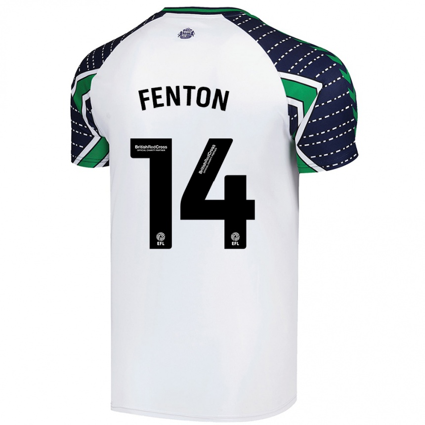 Niño Fútbol Camiseta Natasha Fenton #14 Blanco 2ª Equipación 2024/25 Argentina