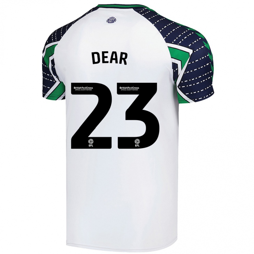 Niño Fútbol Camiseta Jenna Dear #23 Blanco 2ª Equipación 2024/25 Argentina