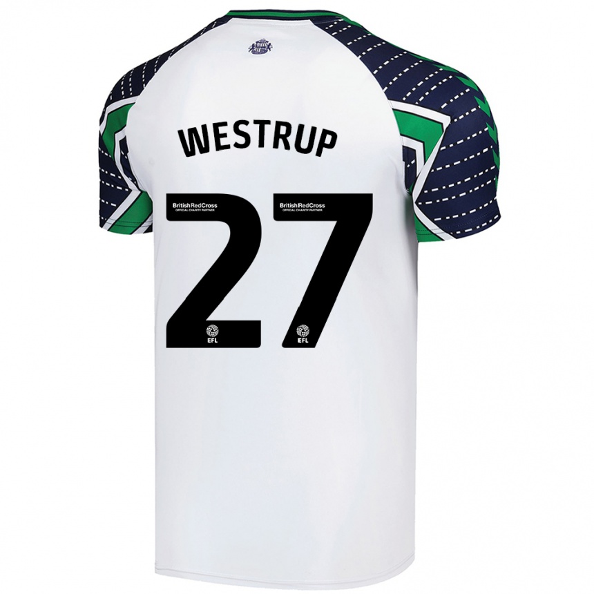 Niño Fútbol Camiseta Brianna Westrup #27 Blanco 2ª Equipación 2024/25 Argentina