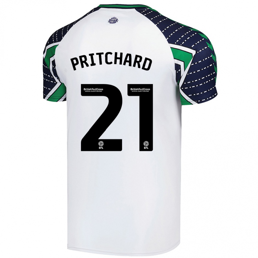 Niño Fútbol Camiseta Alex Pritchard #21 Blanco 2ª Equipación 2024/25 Argentina