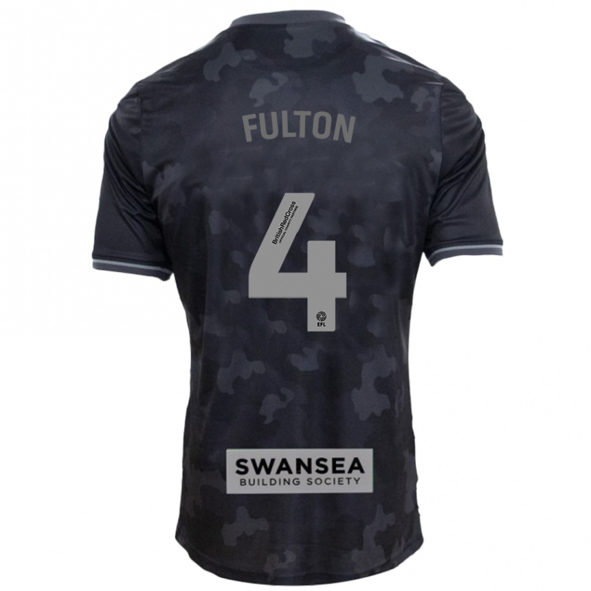 Niño Fútbol Camiseta Jay Fulton #4 Negro 2ª Equipación 2024/25 Argentina