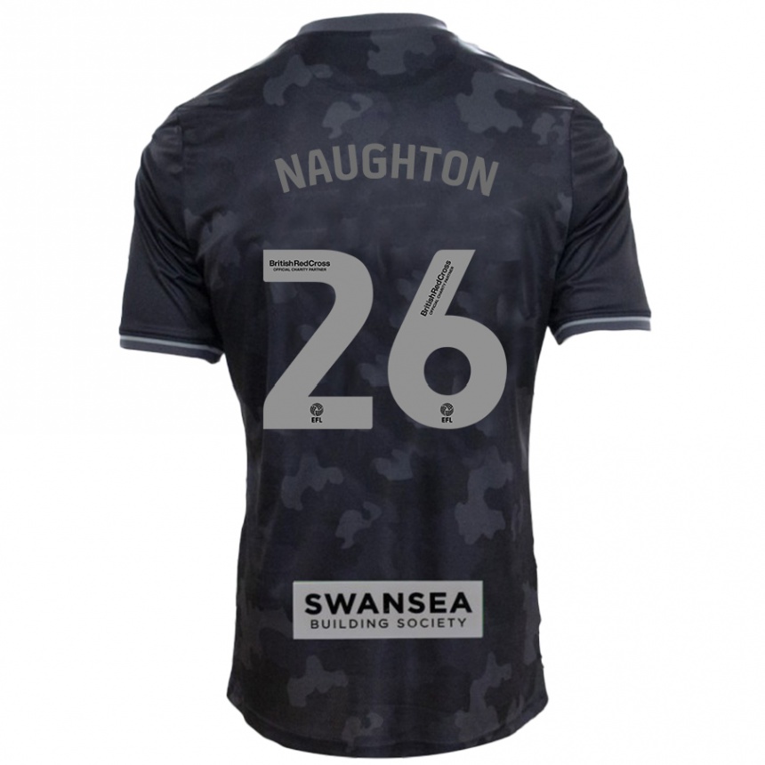 Niño Fútbol Camiseta Kyle Naughton #26 Negro 2ª Equipación 2024/25 Argentina