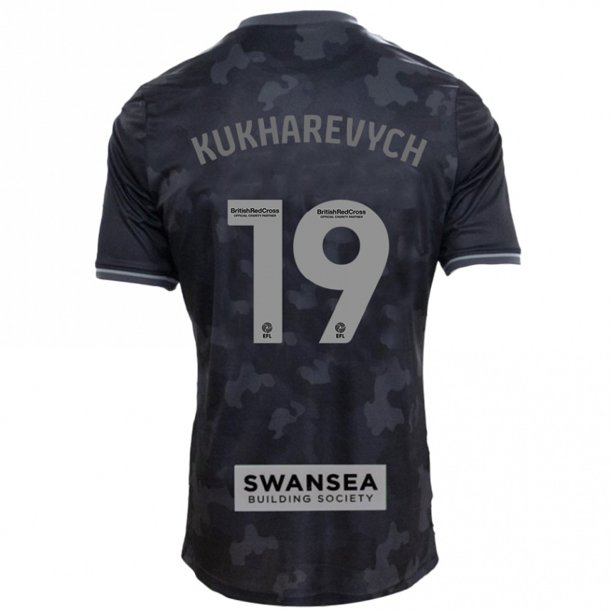 Niño Fútbol Camiseta Mykola Kukharevych #19 Negro 2ª Equipación 2024/25 Argentina