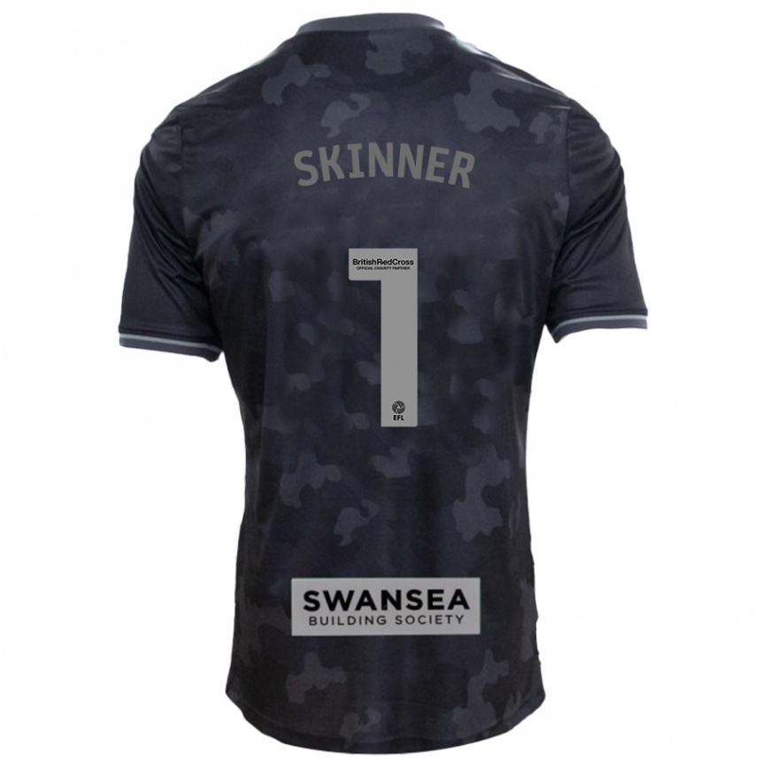 Niño Fútbol Camiseta Claire Skinner #1 Negro 2ª Equipación 2024/25 Argentina