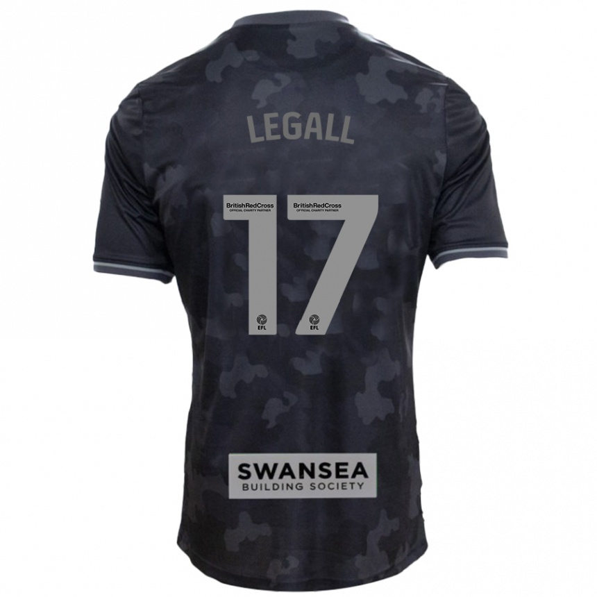 Niño Fútbol Camiseta Monet Legall #17 Negro 2ª Equipación 2024/25 Argentina