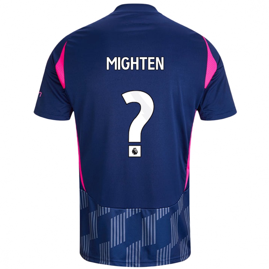 Niño Fútbol Camiseta Alex Mighten #0 Azul Real Rosa 2ª Equipación 2024/25 Argentina