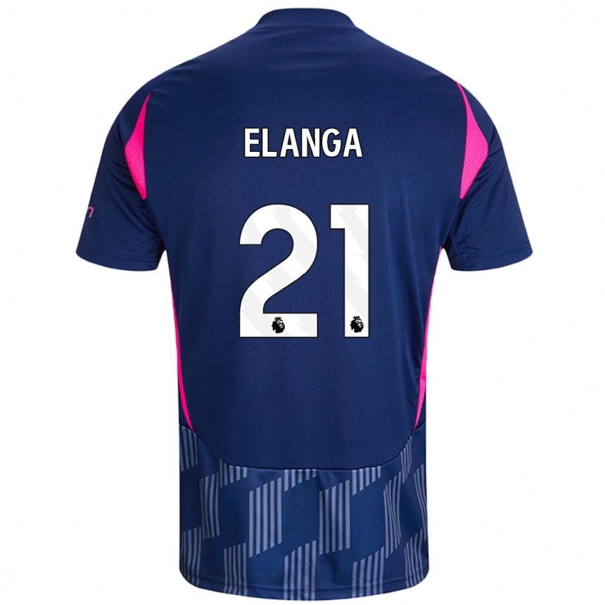 Niño Fútbol Camiseta Anthony Elanga #21 Azul Real Rosa 2ª Equipación 2024/25 Argentina