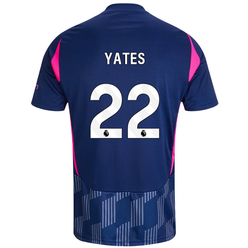 Niño Fútbol Camiseta Ryan Yates #22 Azul Real Rosa 2ª Equipación 2024/25 Argentina