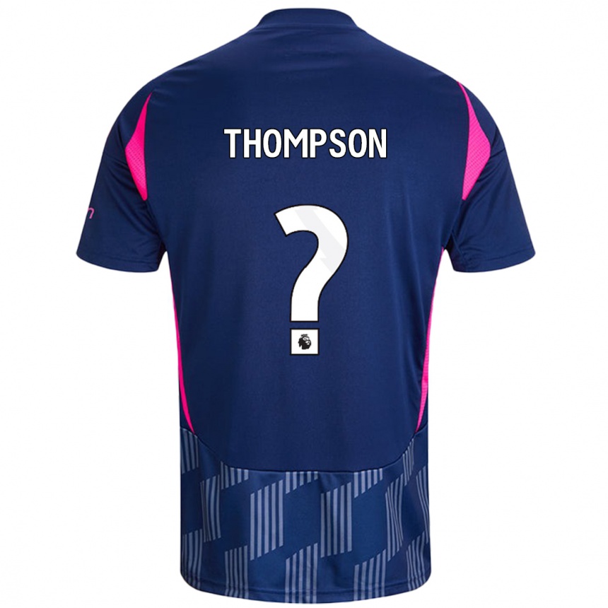 Niño Fútbol Camiseta Will Thompson #0 Azul Real Rosa 2ª Equipación 2024/25 Argentina