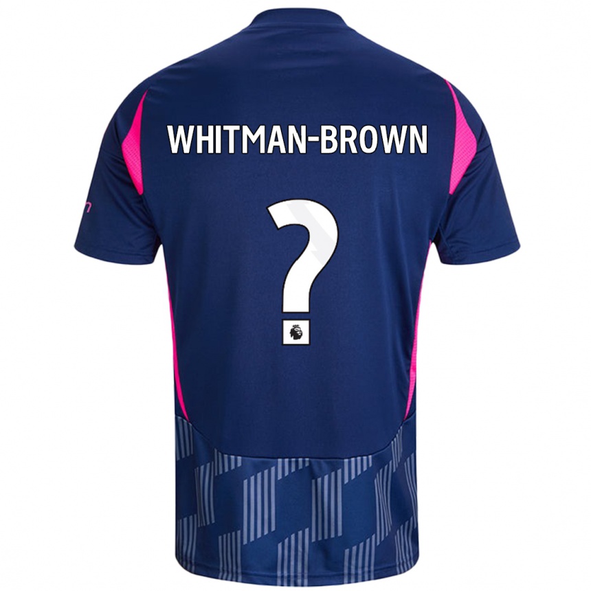 Niño Fútbol Camiseta Chae Whitman-Brown #0 Azul Real Rosa 2ª Equipación 2024/25 Argentina