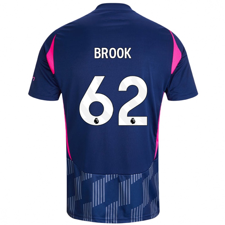 Niño Fútbol Camiseta Will Brook #62 Azul Real Rosa 2ª Equipación 2024/25 Argentina