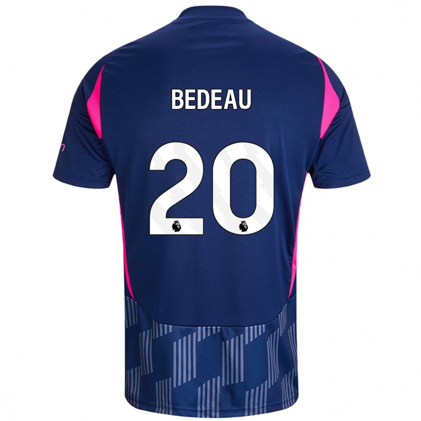 Niño Fútbol Camiseta Naomi Bedeau #20 Azul Real Rosa 2ª Equipación 2024/25 Argentina