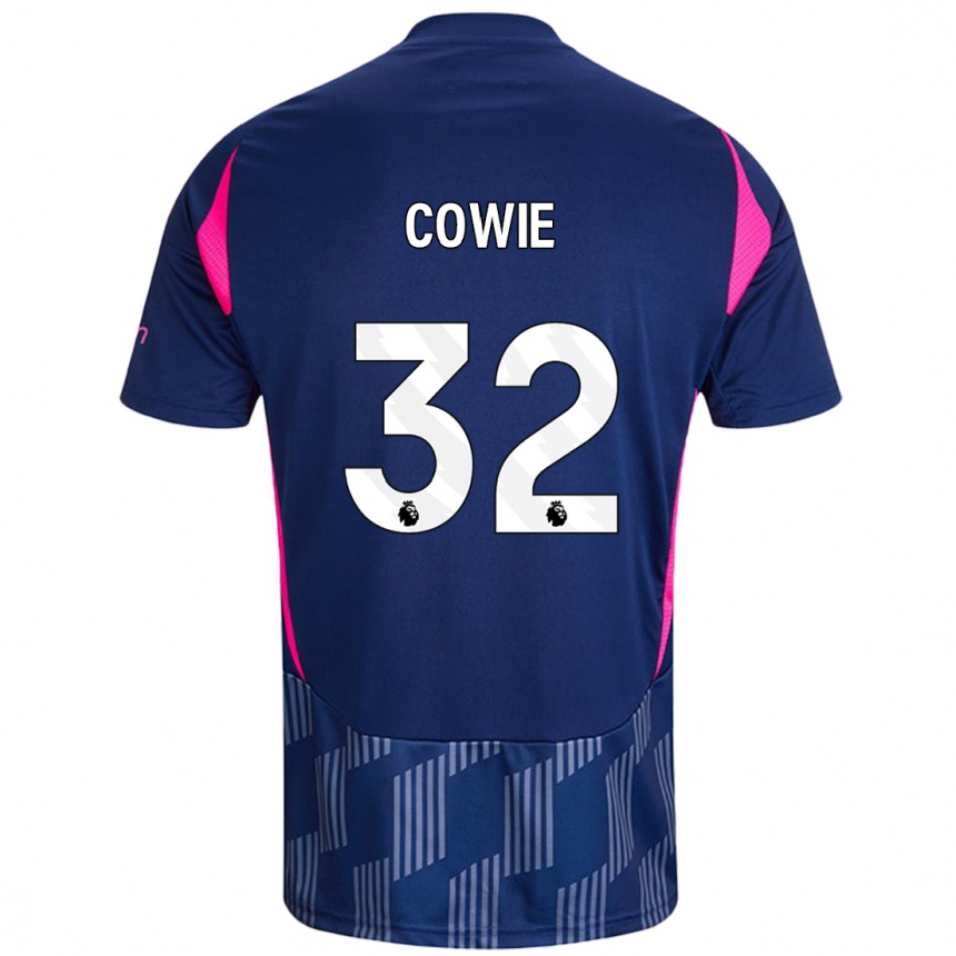 Niño Fútbol Camiseta Abi Cowie #32 Azul Real Rosa 2ª Equipación 2024/25 Argentina