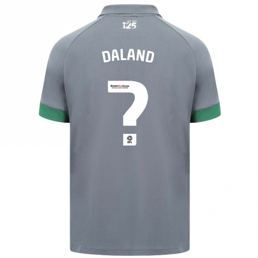 Niño Fútbol Camiseta Jesper Daland #0 Gris Oscuro 2ª Equipación 2024/25 Argentina