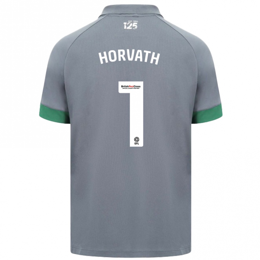 Niño Fútbol Camiseta Ethan Horvath #1 Gris Oscuro 2ª Equipación 2024/25 Argentina