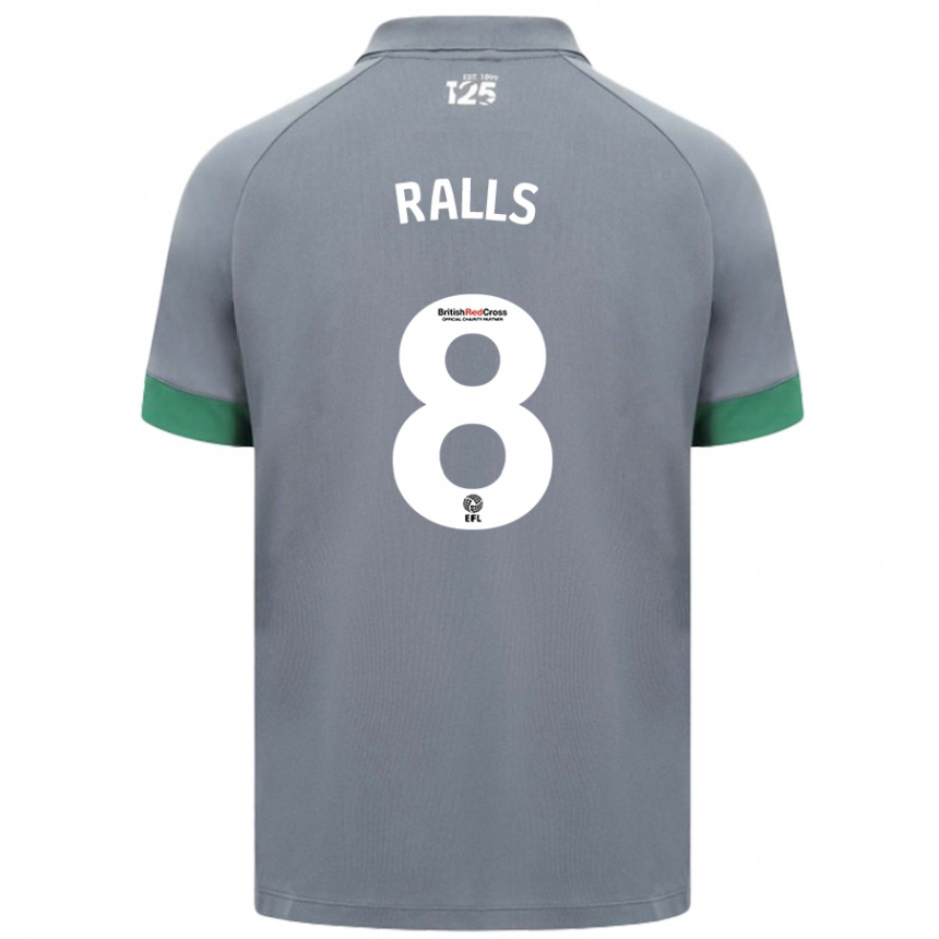 Niño Fútbol Camiseta Joe Ralls #8 Gris Oscuro 2ª Equipación 2024/25 Argentina