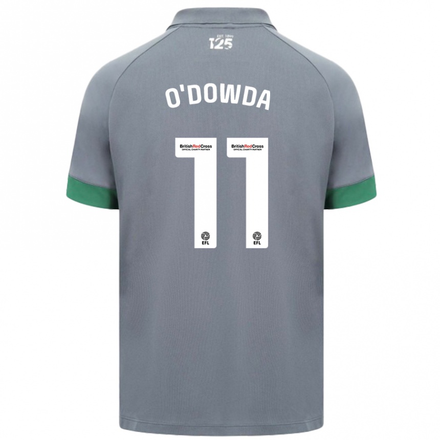 Niño Fútbol Camiseta Callum O'dowda #11 Gris Oscuro 2ª Equipación 2024/25 Argentina