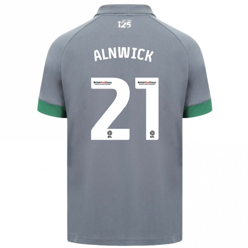 Niño Fútbol Camiseta Jak Alnwick #21 Gris Oscuro 2ª Equipación 2024/25 Argentina