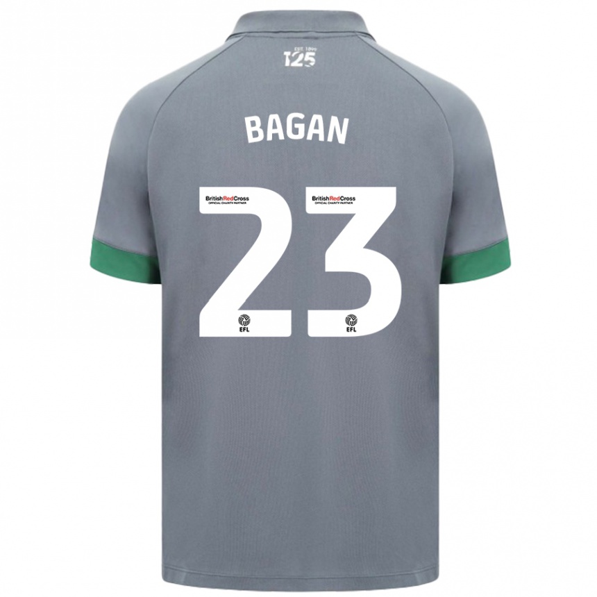 Niño Fútbol Camiseta Joel Bagan #23 Gris Oscuro 2ª Equipación 2024/25 Argentina