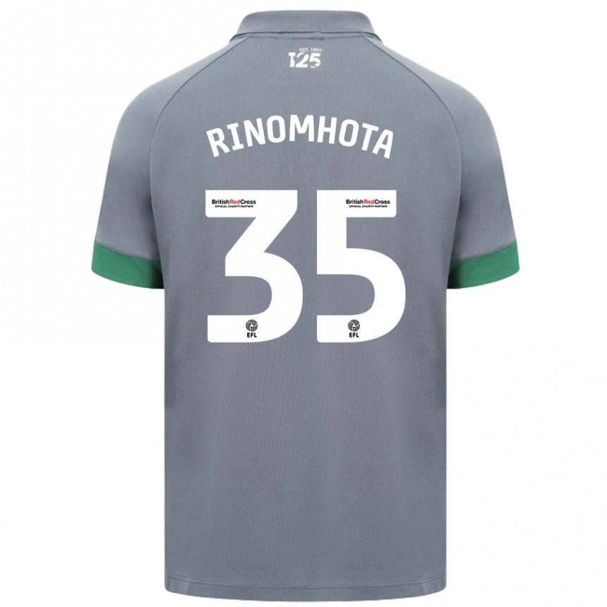 Niño Fútbol Camiseta Andy Rinomhota #35 Gris Oscuro 2ª Equipación 2024/25 Argentina