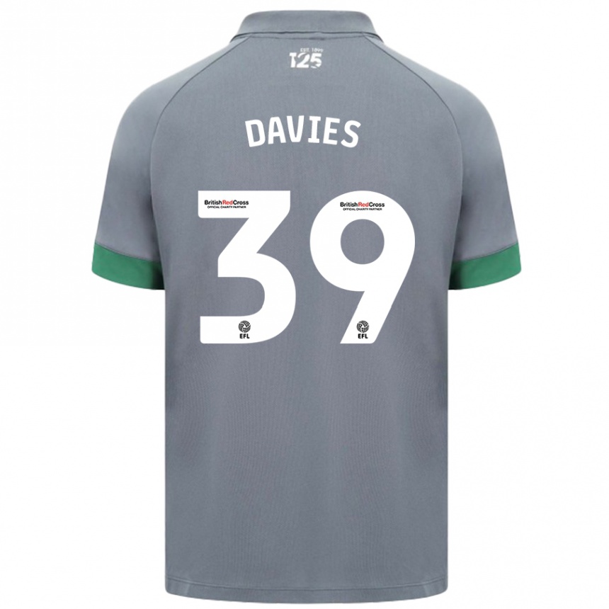 Niño Fútbol Camiseta Isaak Davies #39 Gris Oscuro 2ª Equipación 2024/25 Argentina