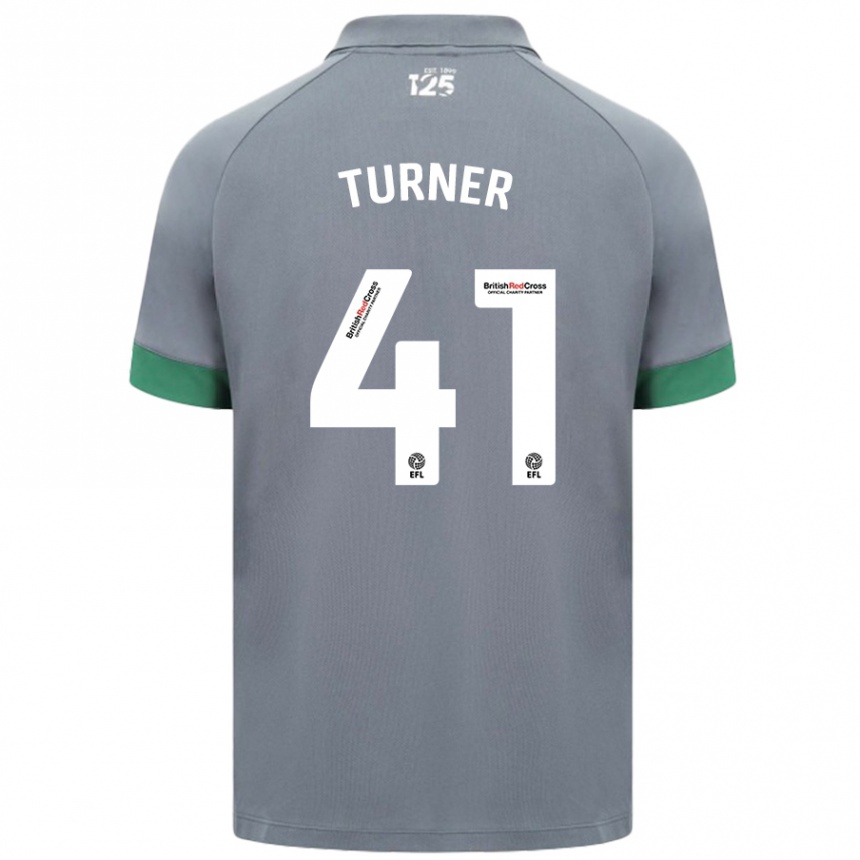 Niño Fútbol Camiseta Matthew Turner #41 Gris Oscuro 2ª Equipación 2024/25 Argentina