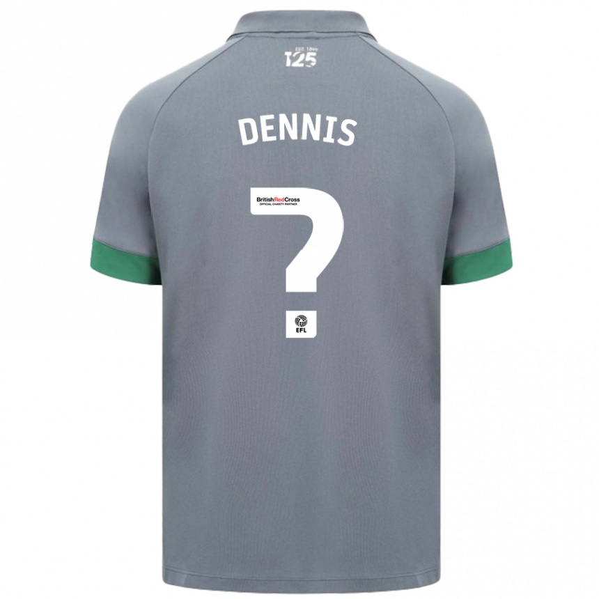 Niño Fútbol Camiseta Jake Dennis #0 Gris Oscuro 2ª Equipación 2024/25 Argentina