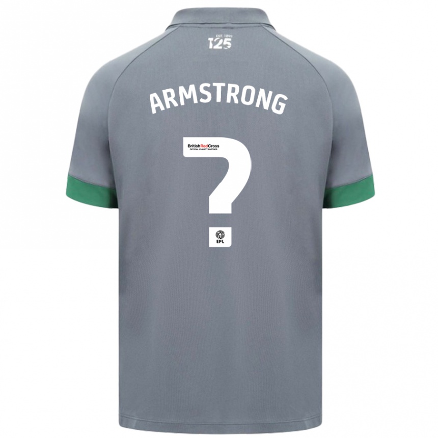 Niño Fútbol Camiseta Luke Armstrong #0 Gris Oscuro 2ª Equipación 2024/25 Argentina